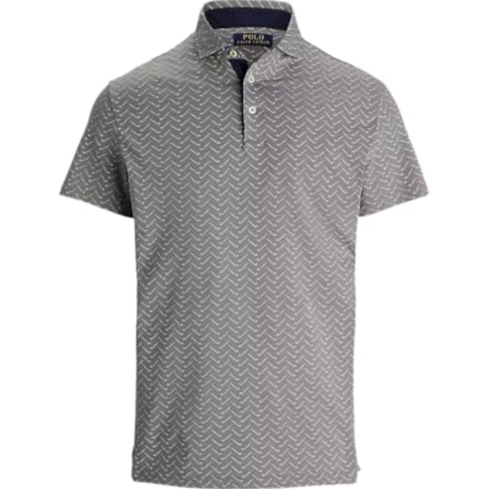NWT POLO RALPH LAUREN Men's Performance Golf Clubs Polo Shirt XXL Grey